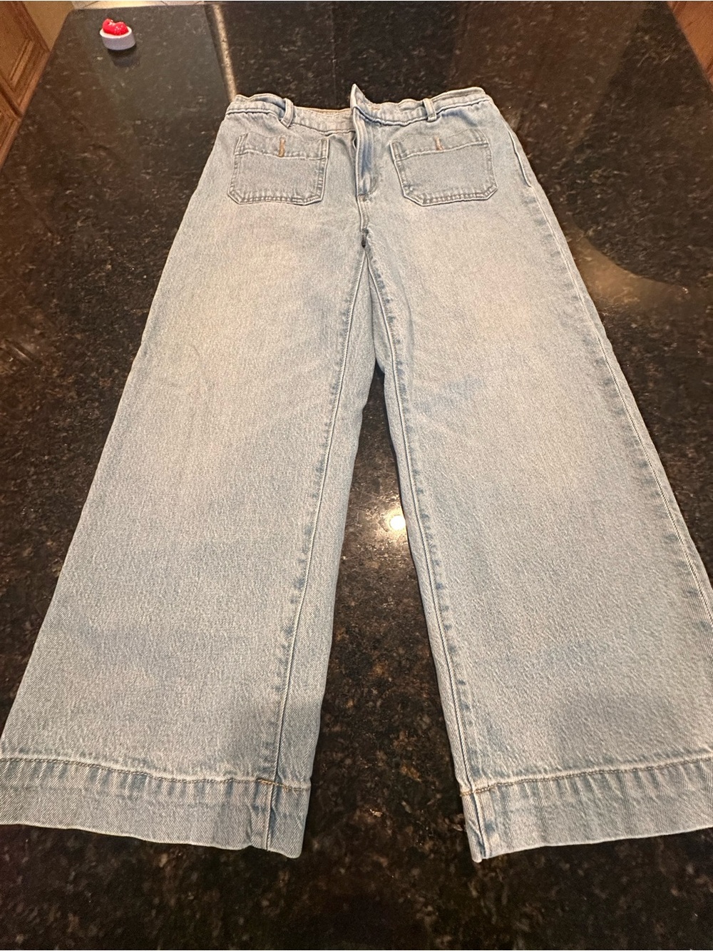 LOFT Palmer Light Blue Wide-Leg crop Women's Jeans